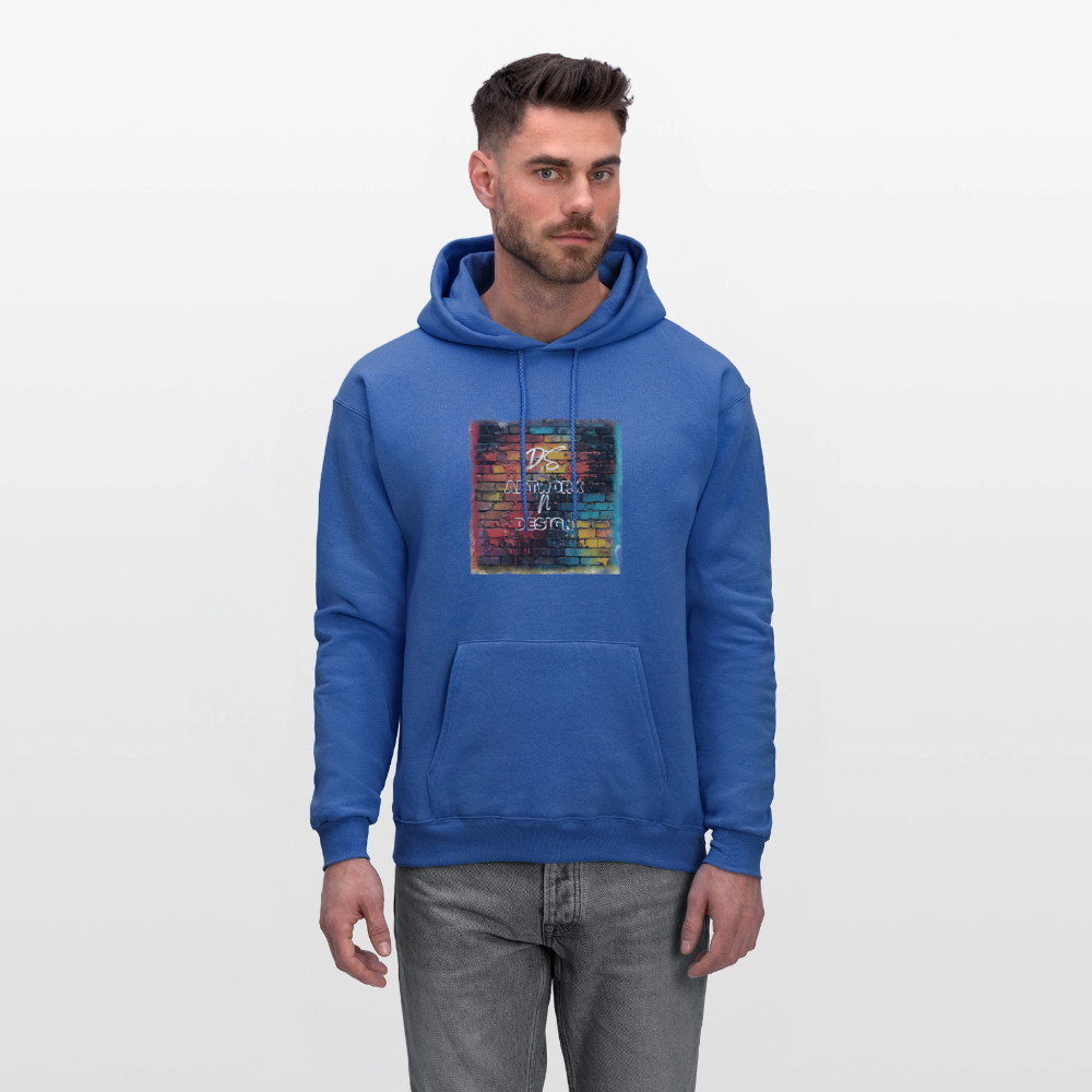 Brick Wall Art - Men's Hoodie - royal blue