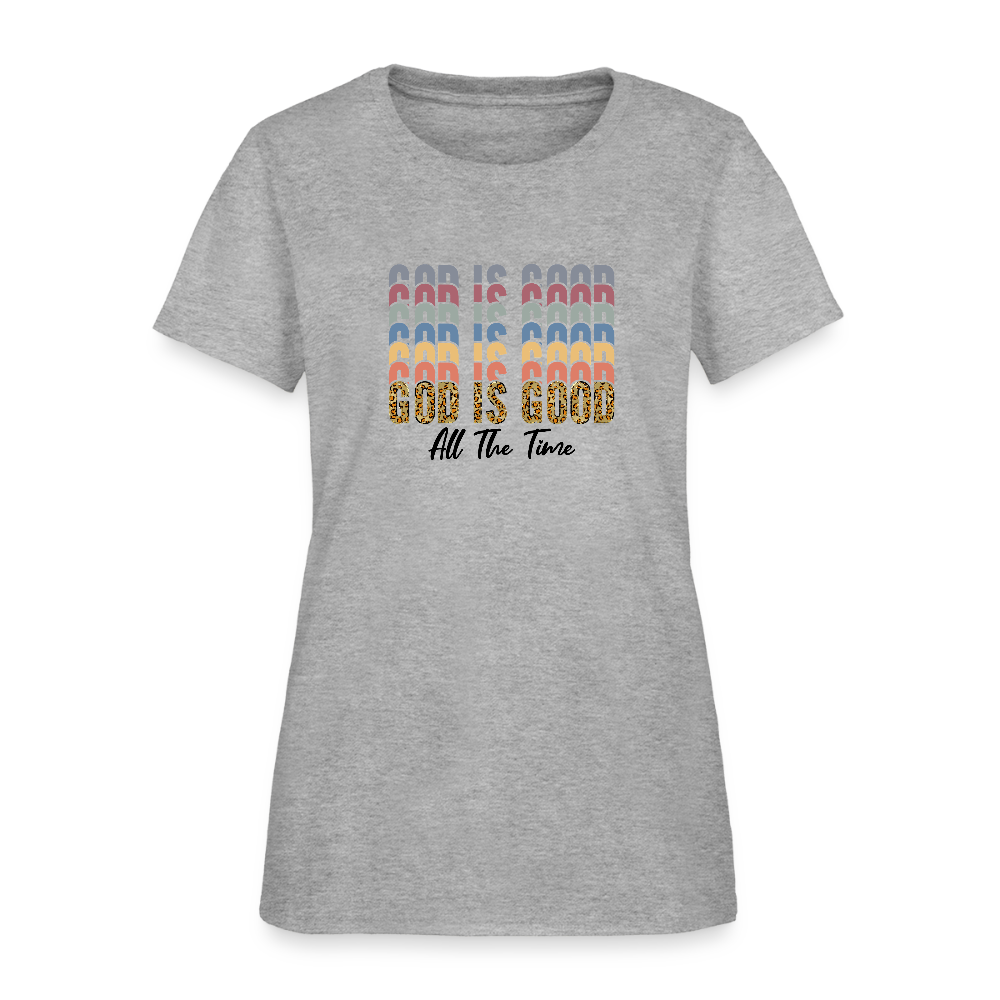 Good is God - Colorful Women's short Sleeve T-Shirt - heather gray