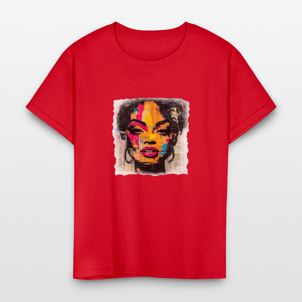 Pop Culture Woman 2 - Kids' T-Shirt - red