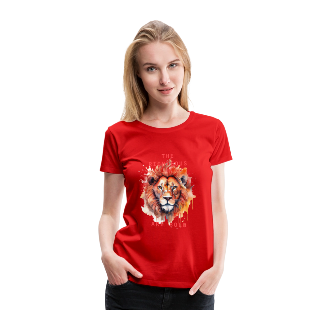 Bold Lion - Women’s T-Shirt - red