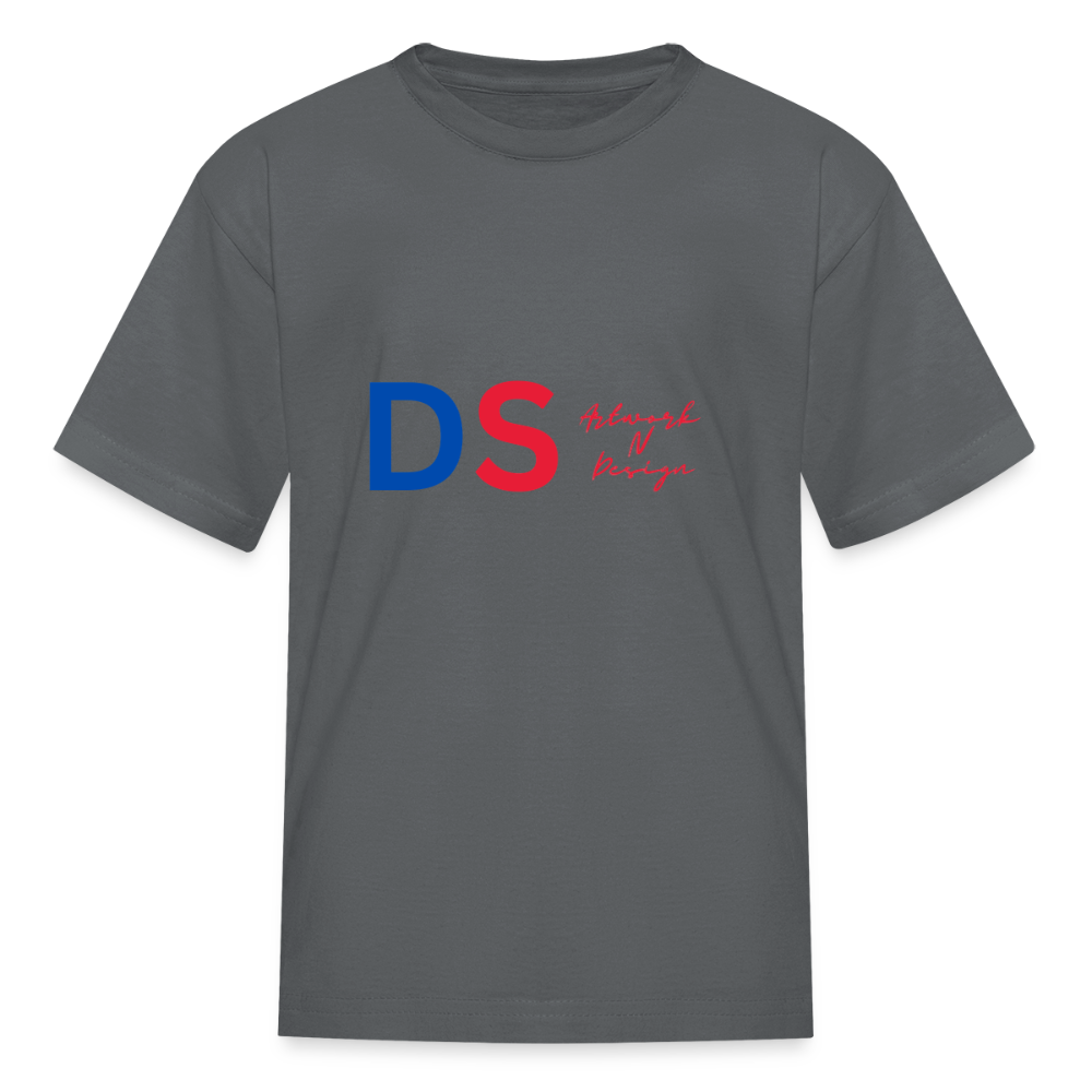 DS Artwork N Design - Kids' T-Shirt red and blue - charcoal