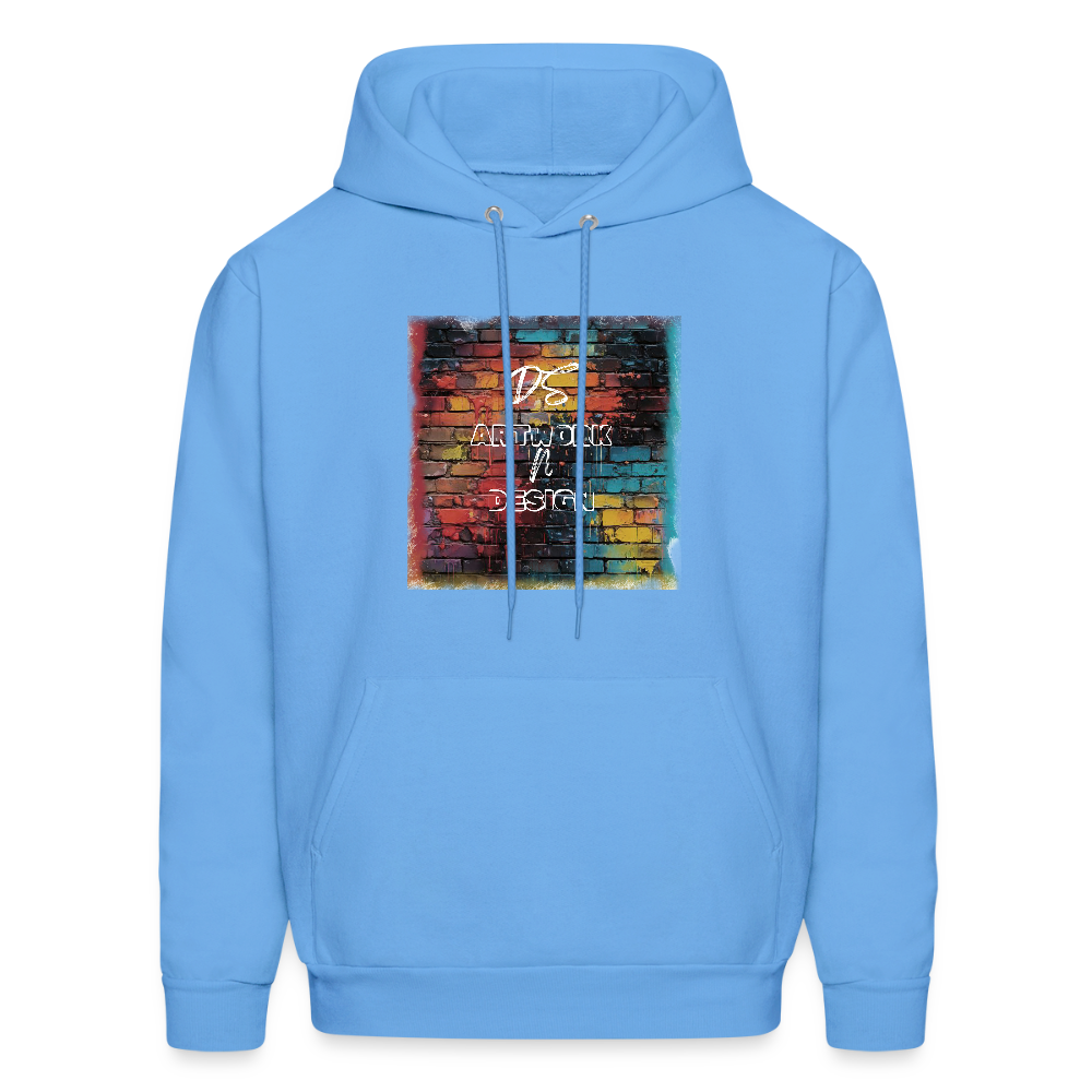 Brick Wall Art - Men's Hoodie - carolina blue
