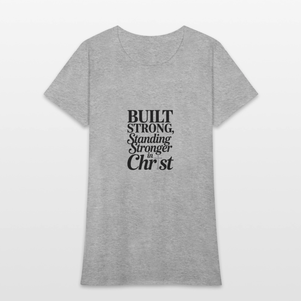Strong in Christ - Women's T-Shirt - heather gray