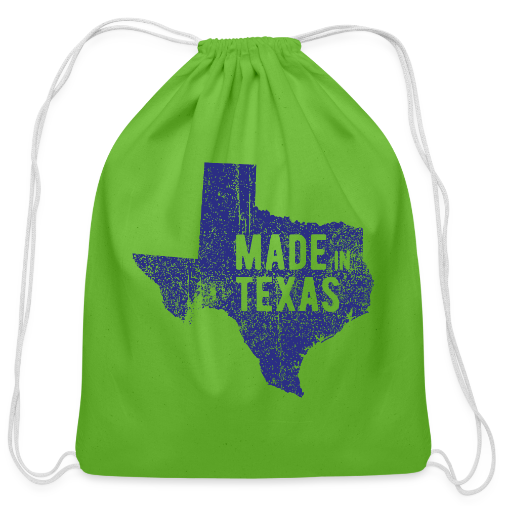 Made in Texas - Cotton Drawstring Bag - clover