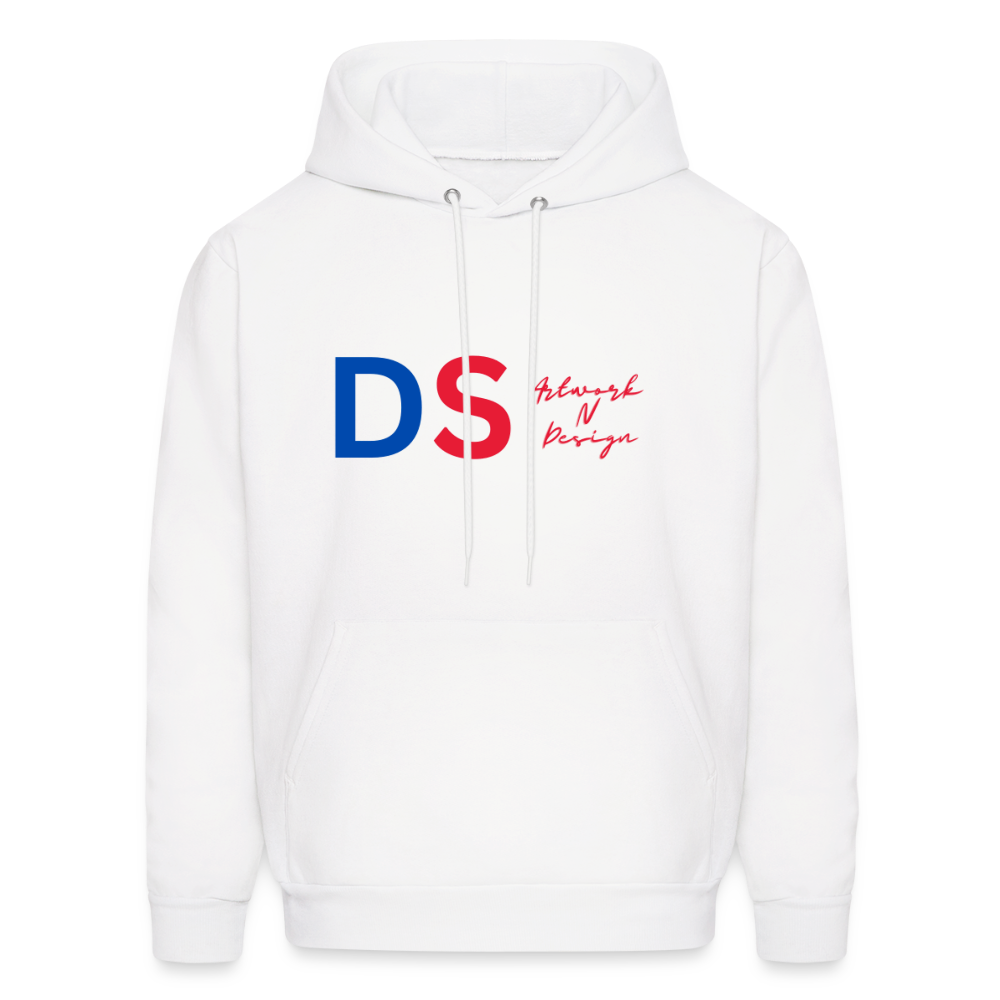 DS Artwork N Design - Men's Hoodie red and blue - white