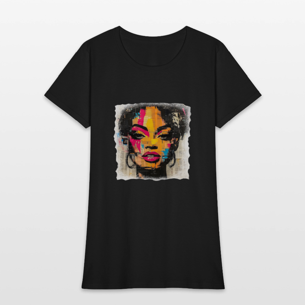 Pop Culture Woman 2- Short Sleeve T-Shirt - black