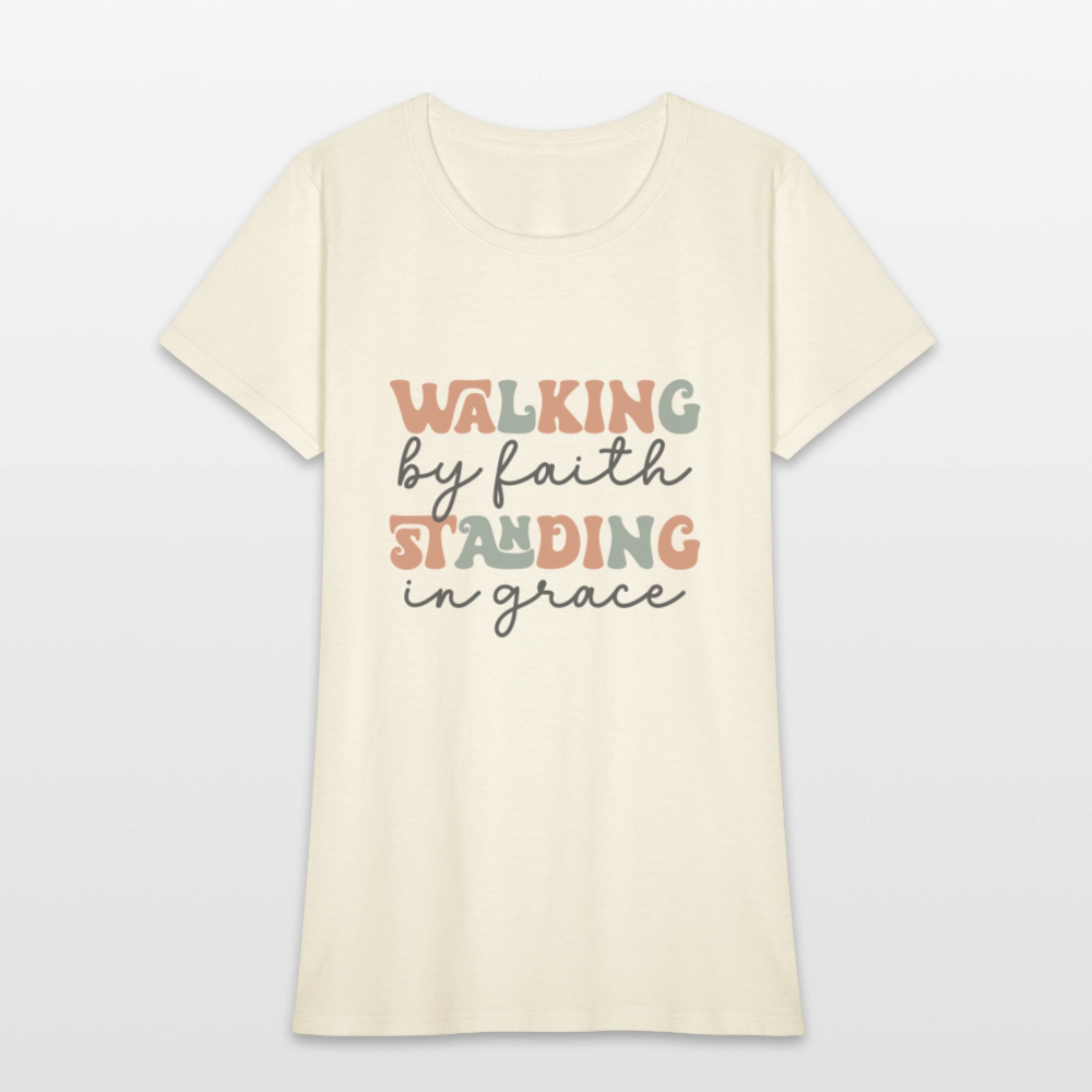 Walk by Faith - Women's T-Shirt - off white