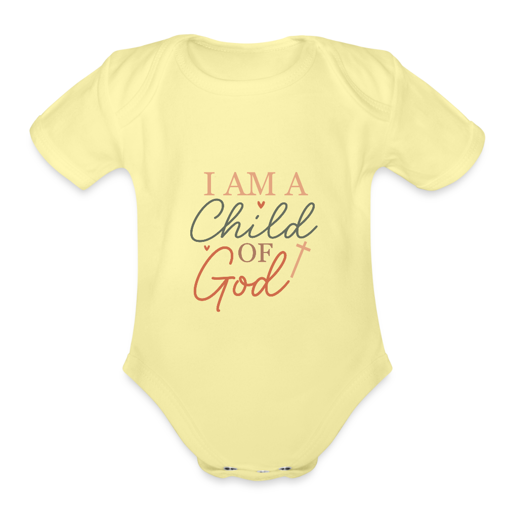 Child of God - Baby onesie - washed yellow