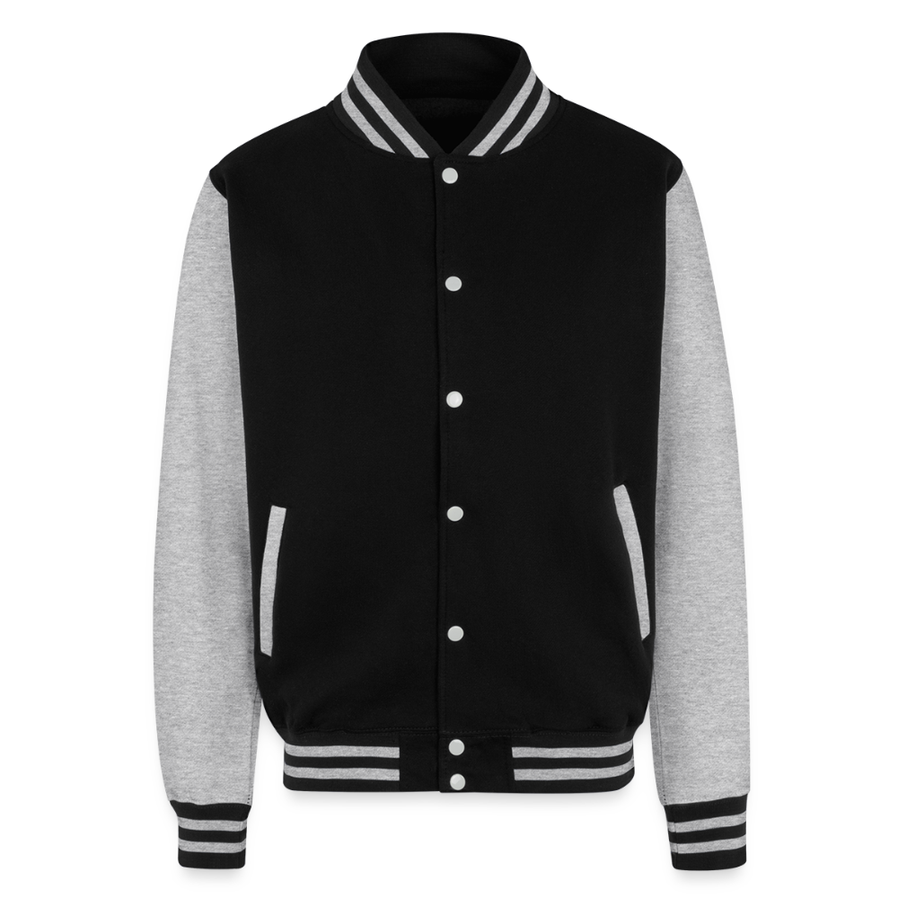 Stay Strong - Men's Letterman Jacket - black/heather grey