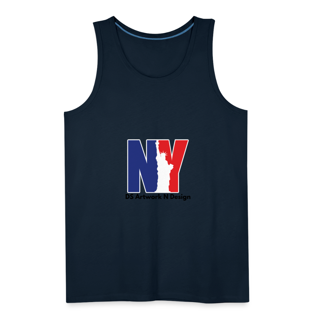 NY - Men’s Premium Tank - deep navy