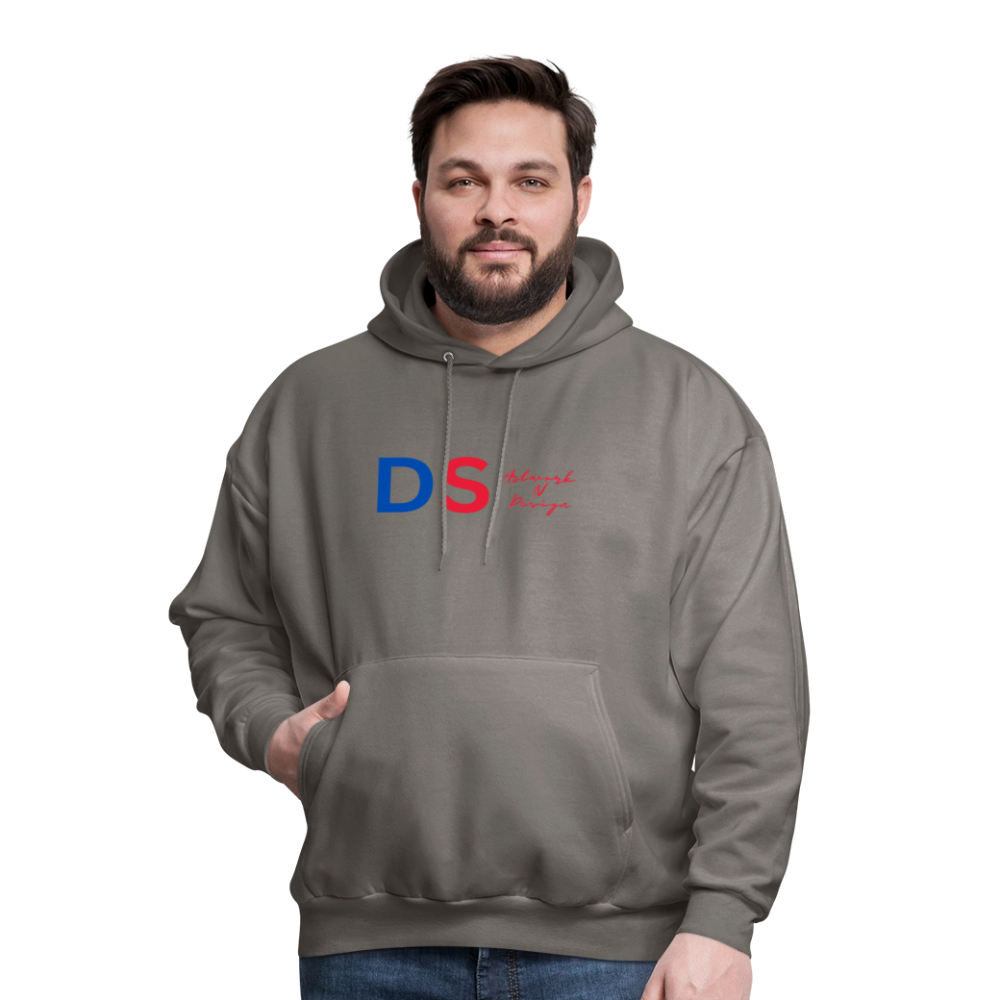 DS Artwork N Design - Men's Hoodie red and blue - asphalt gray