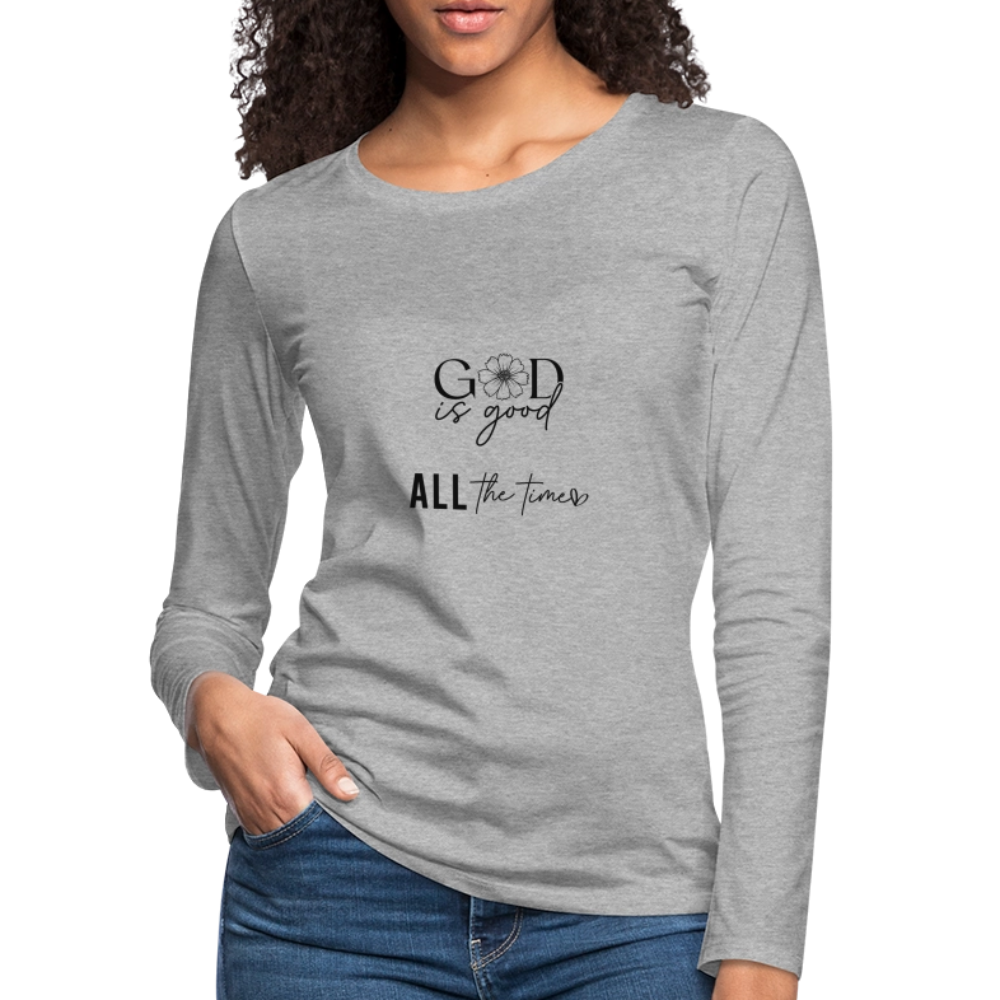 God is Good - Women's Long Sleeve T-Shirt - heather gray
