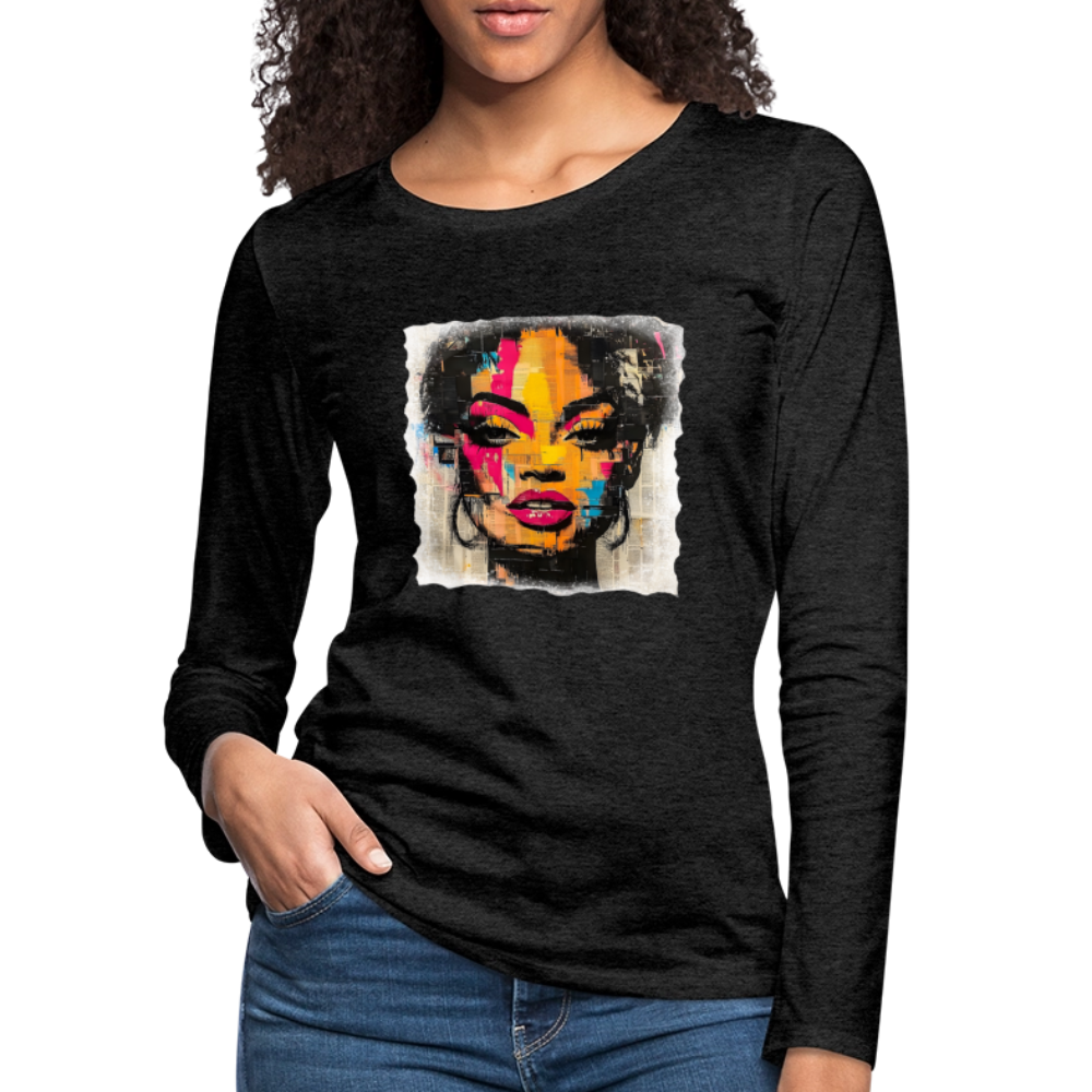Pop Culture Women-2- Long Sleeve T-Shirt - charcoal grey