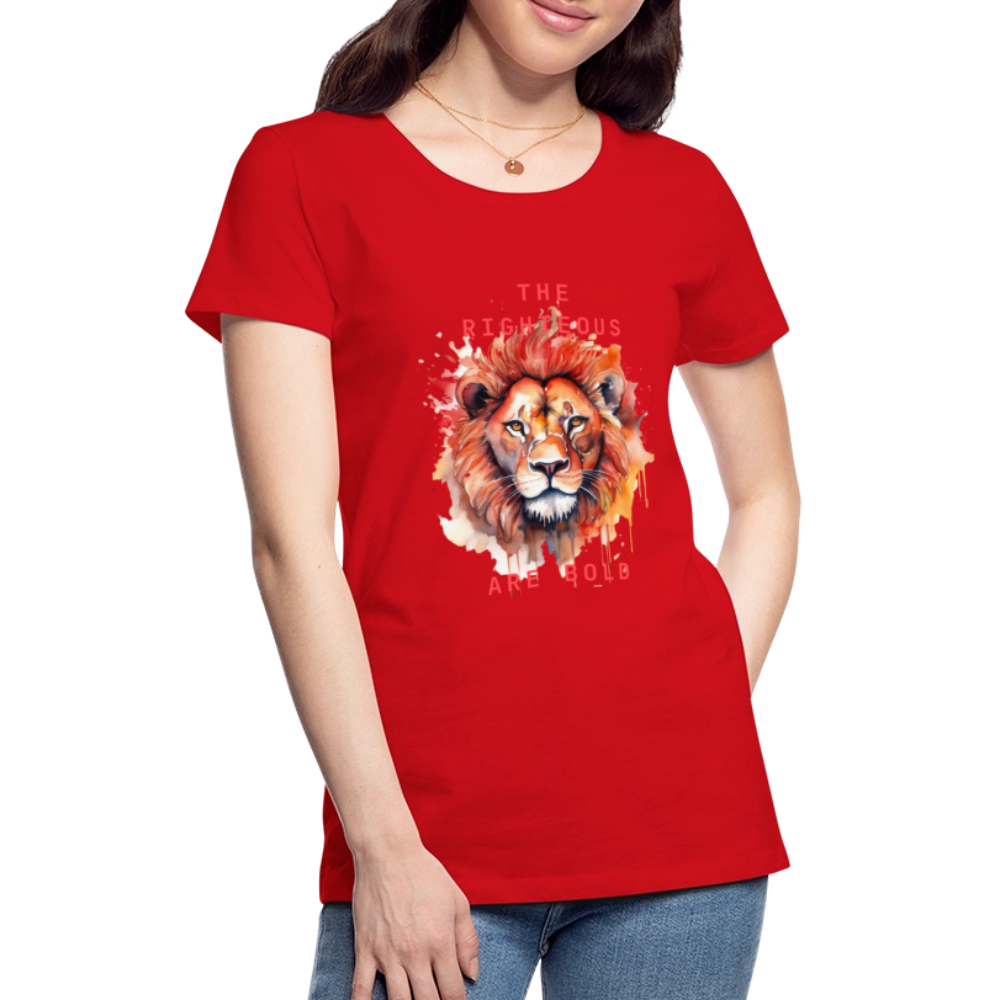 Bold Lion - Women’s T-Shirt - red