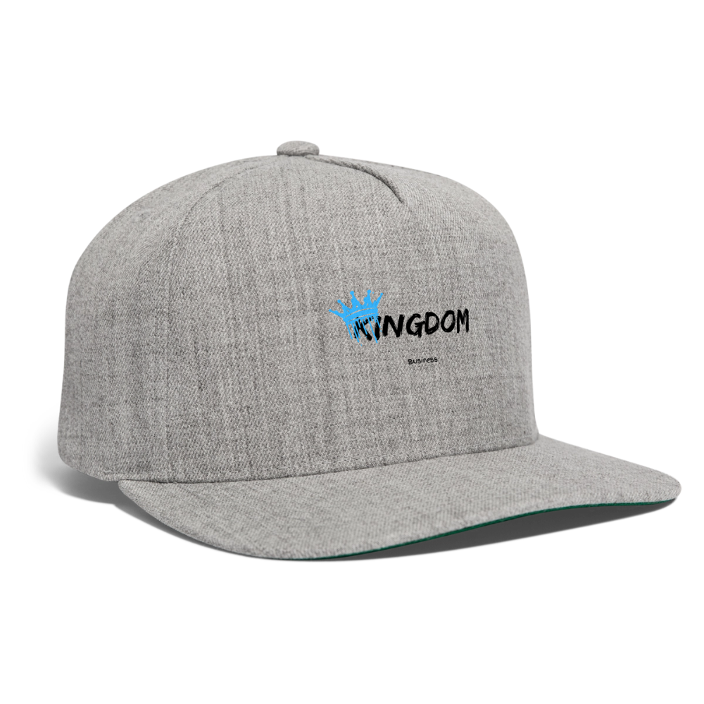 Kingdom Business - Snapback Baseball Cap - heather gray