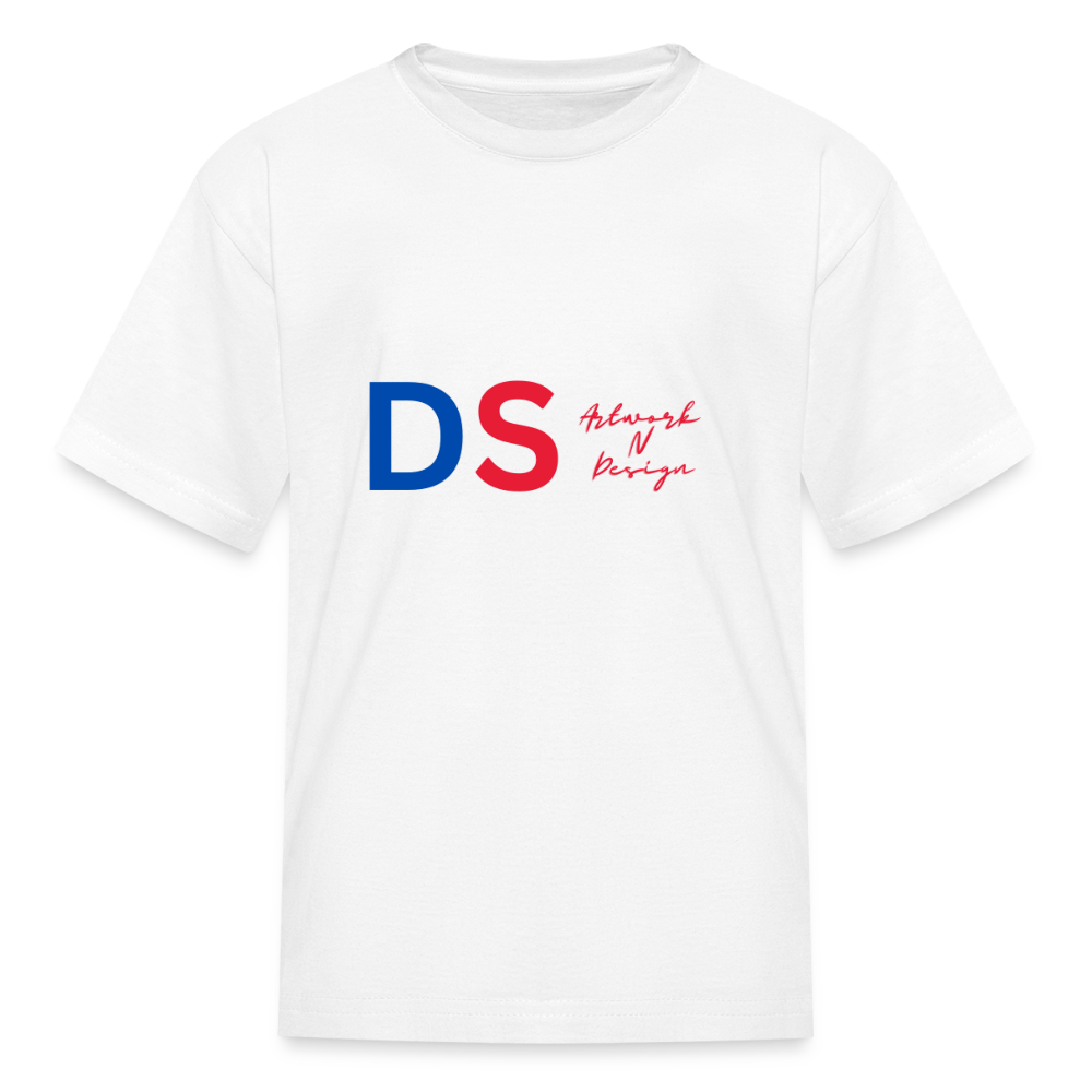 DS Artwork N Design - Kids' T-Shirt red and blue - white