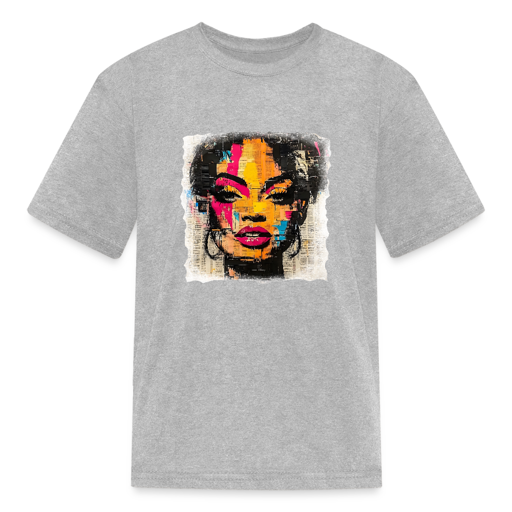 Pop Culture Woman 2 - Kids' T-Shirt - heather gray