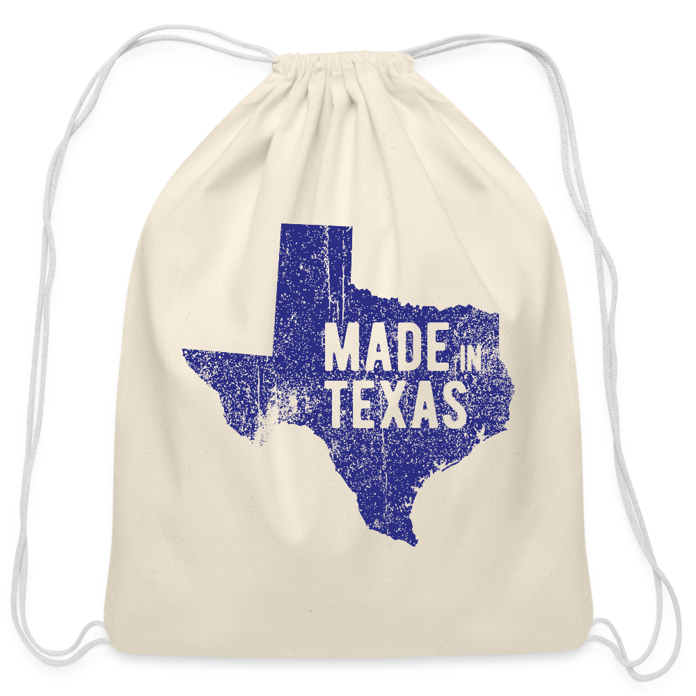 Made in Texas - Cotton Drawstring Bag - natural