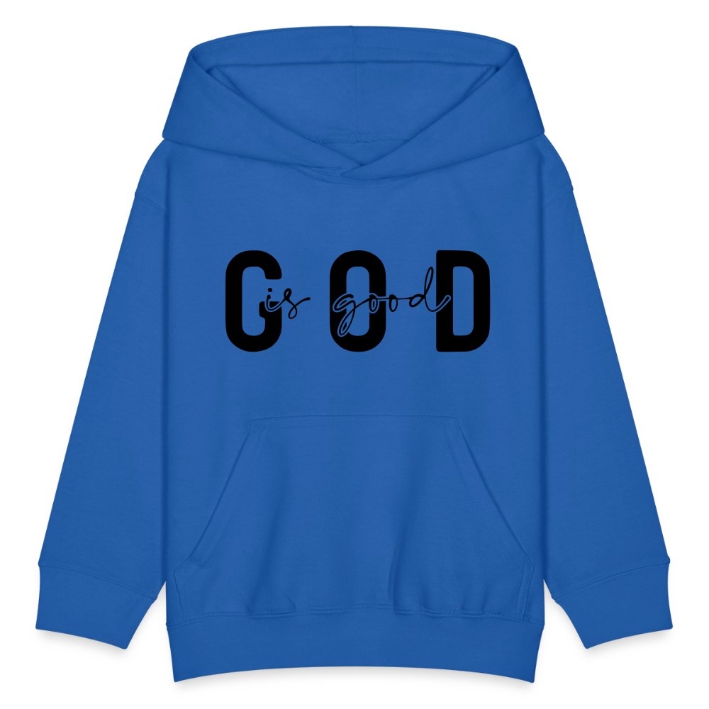 God is Good - kids hoodie - royal blue