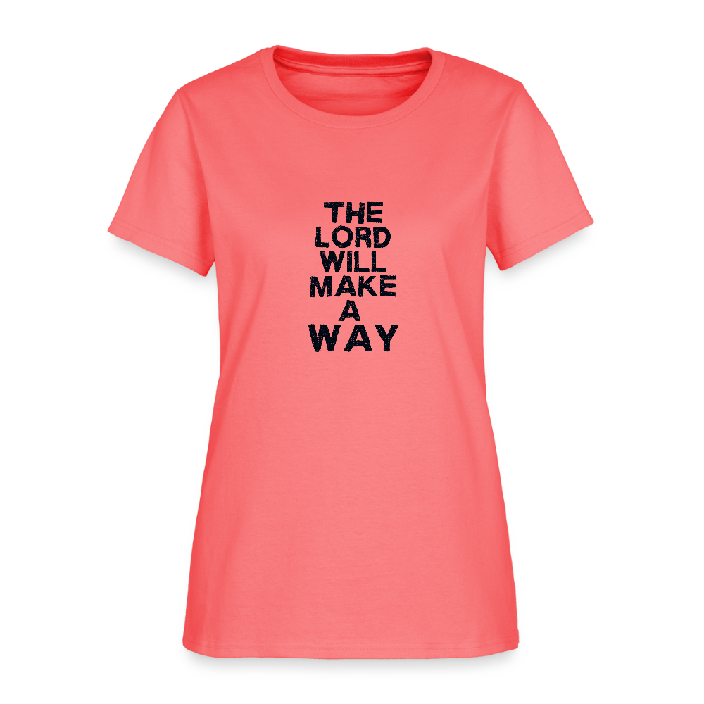 The Lord will make a way - Women's T-Shirt - coral