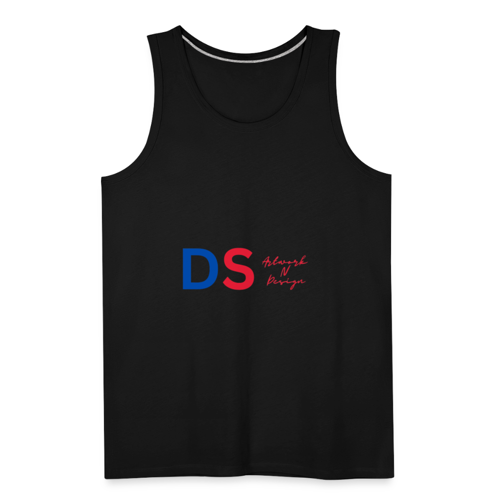 DS blue and red - Men’s Premium Tank - black