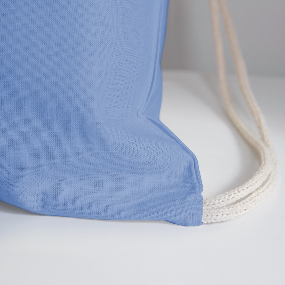 Made in Texas - Cotton Drawstring Bag - carolina blue