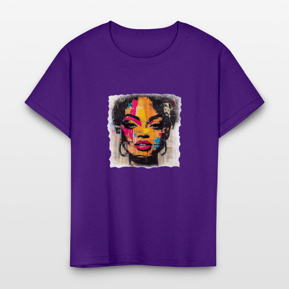Pop Culture Woman 2 - Kids' T-Shirt - purple