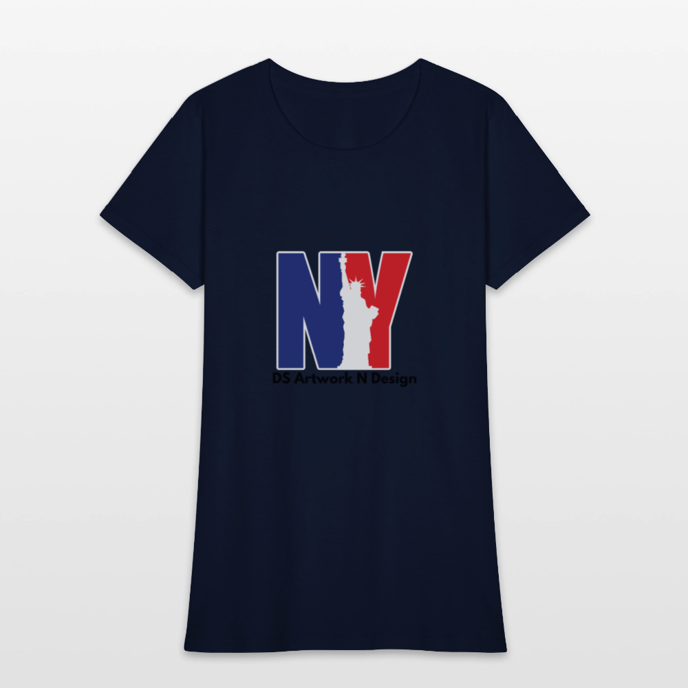 NY - Women's T-Shirt - navy