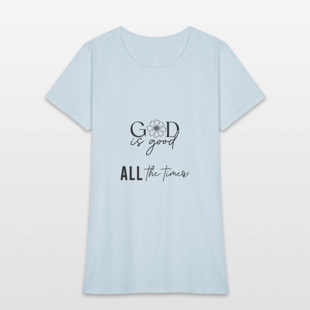 God is Good-Women's short Sleeve T-Shirt - light blue