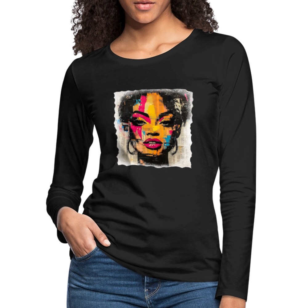 Pop Culture Women-2- Long Sleeve T-Shirt - black