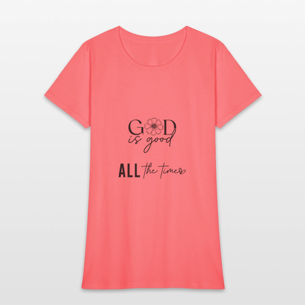 God is Good-Women's short Sleeve T-Shirt - coral