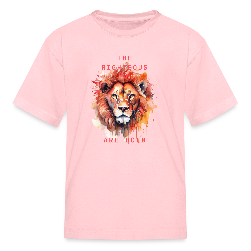 Bold Lion - Kids T-Shirt - pink