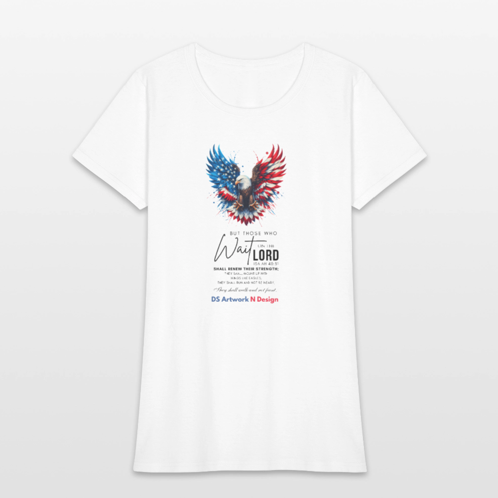 Mount on Eagles Wings - Women's T-Shirt - white
