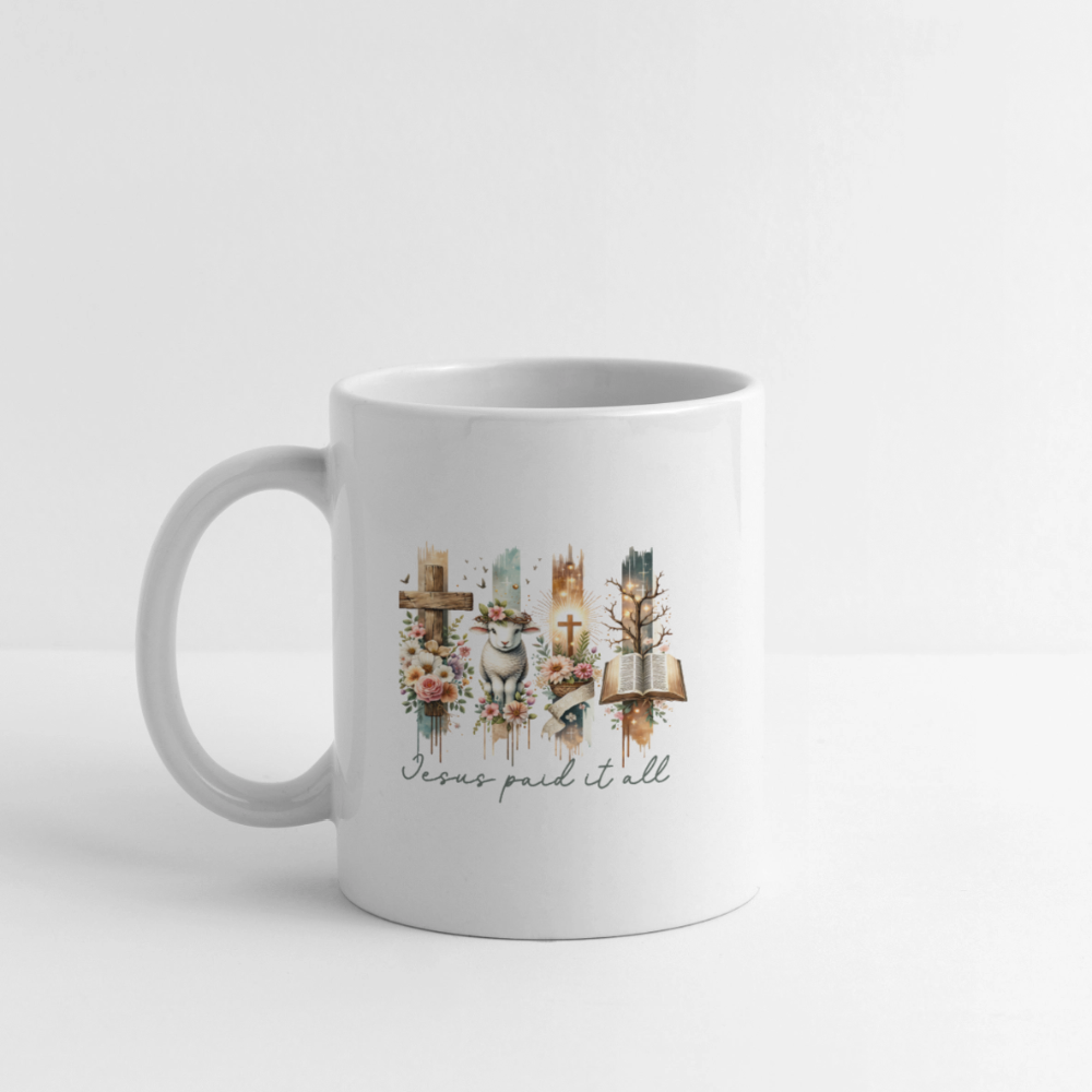Jesus Paid it all - Coffee Mug - white