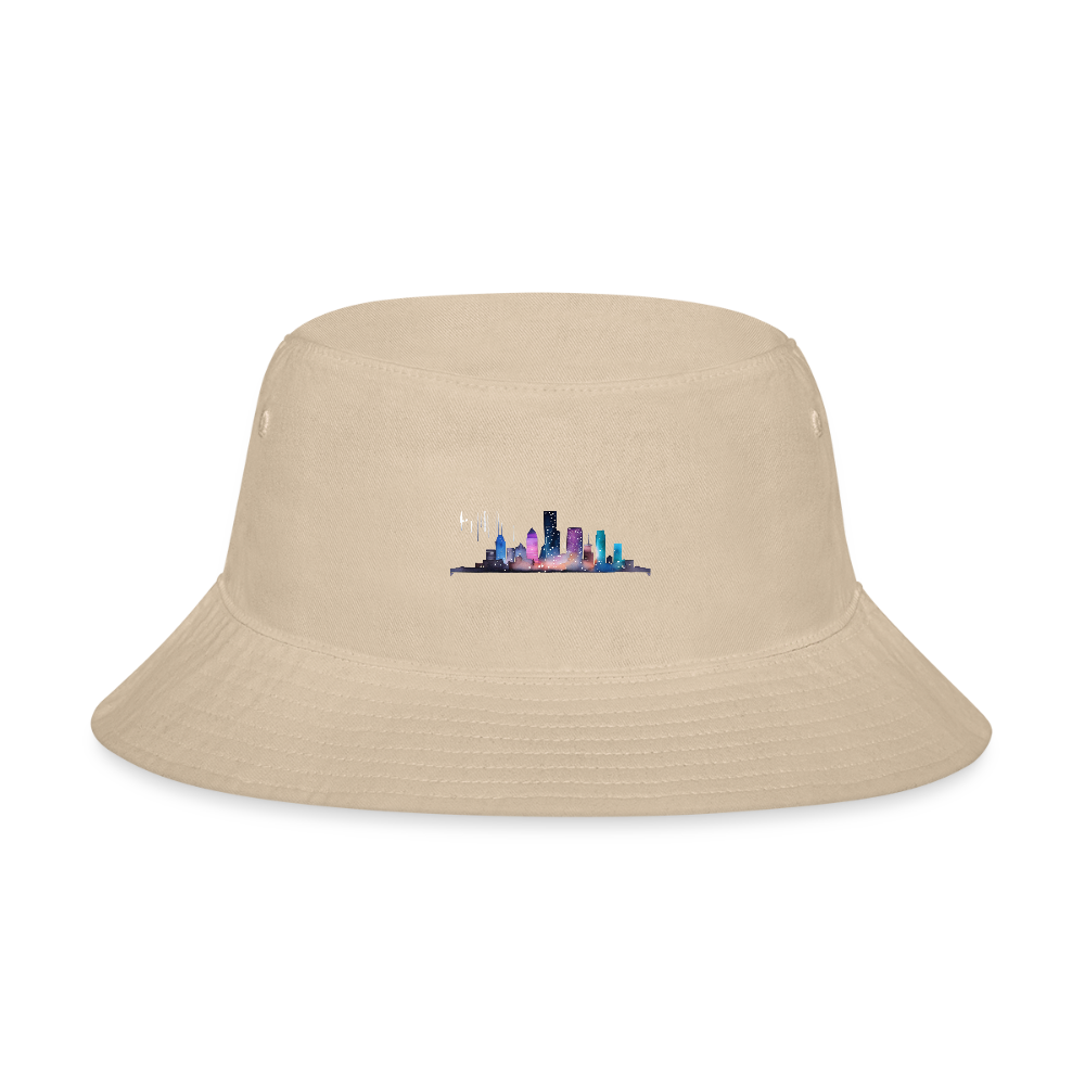 H-town Skyline - Bucket Hat - cream