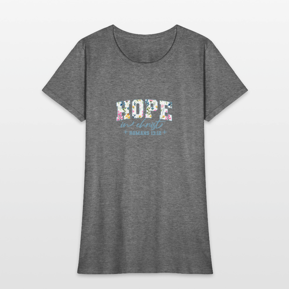 Hop in Christ - Women's T-Shirt - graphite heather
