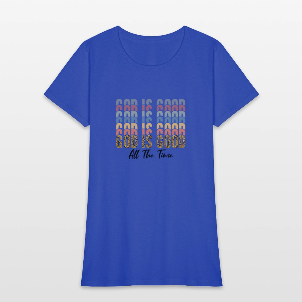 Good is God - Colorful Women's short Sleeve T-Shirt - royal blue
