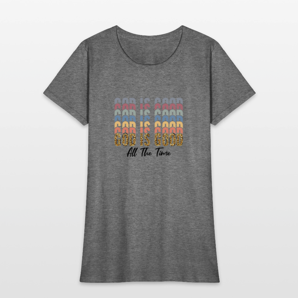 Good is God - Colorful Women's short Sleeve T-Shirt - graphite heather