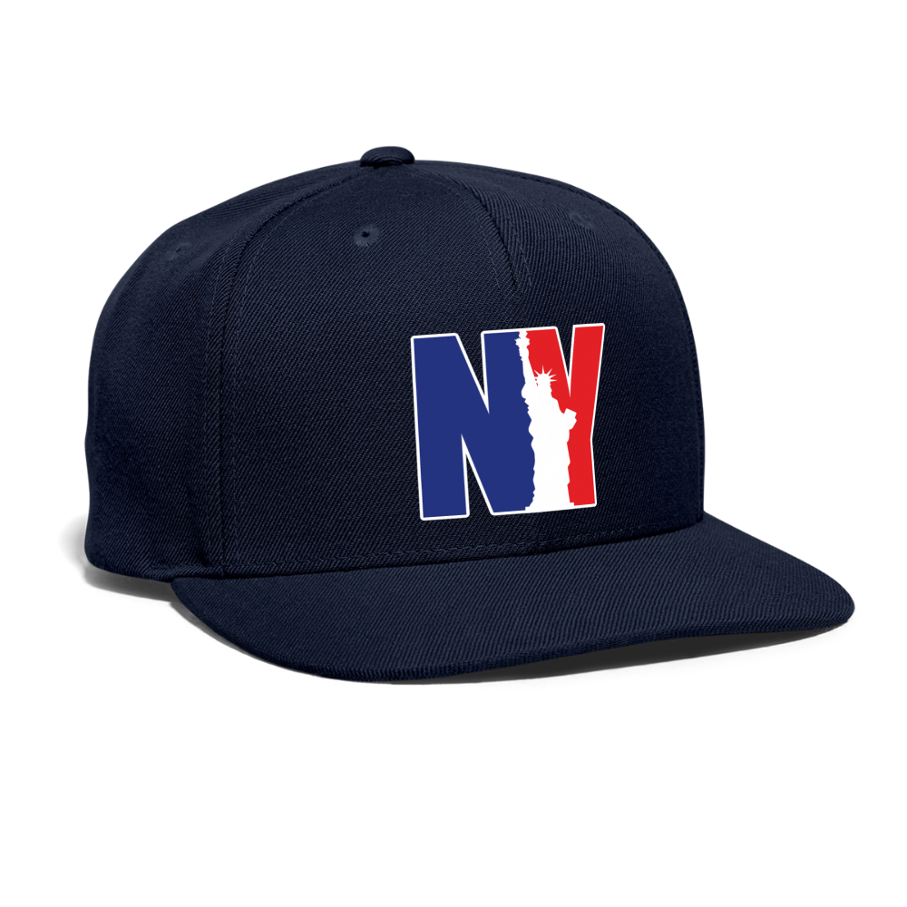 NY - Snapback Baseball Cap - navy