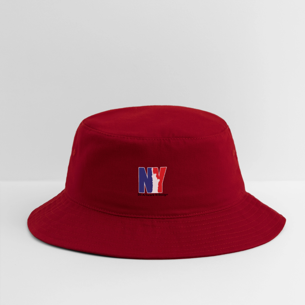 NY - Bucket Hat - red