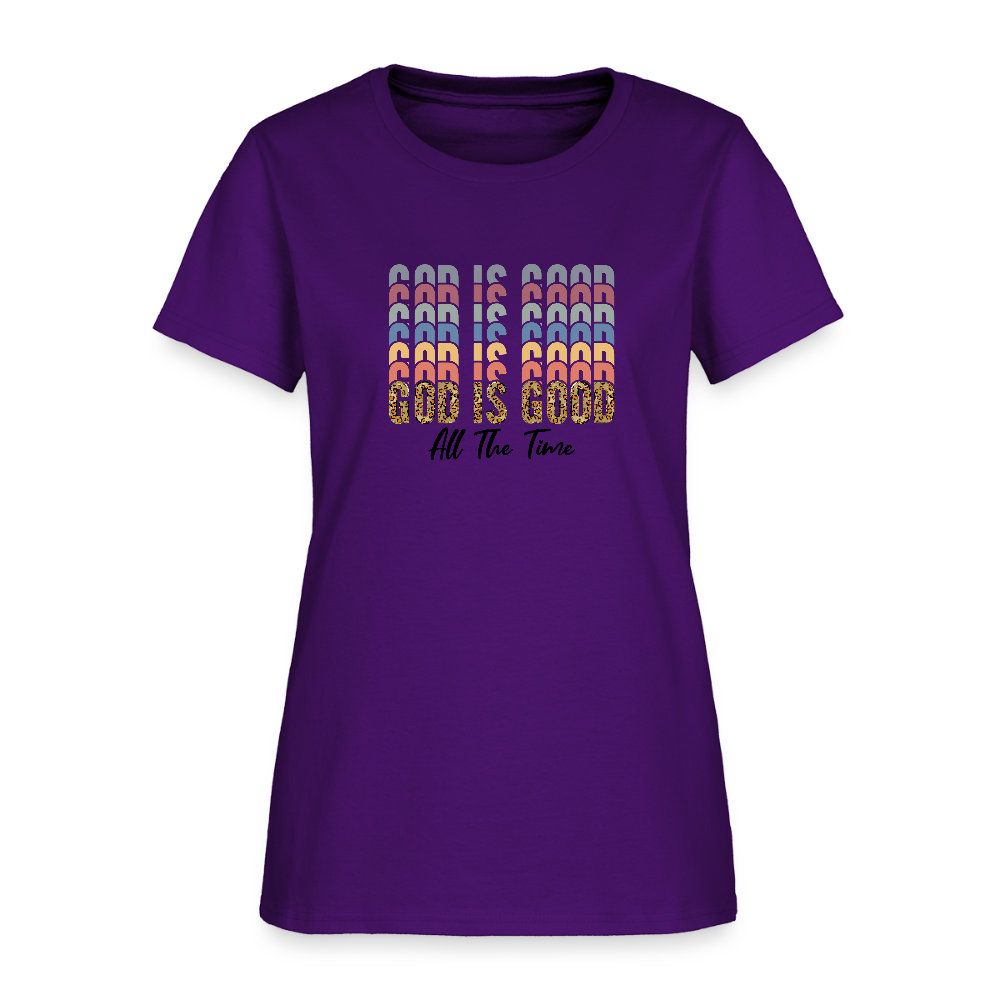 Good is God - Colorful Women's short Sleeve T-Shirt - purple