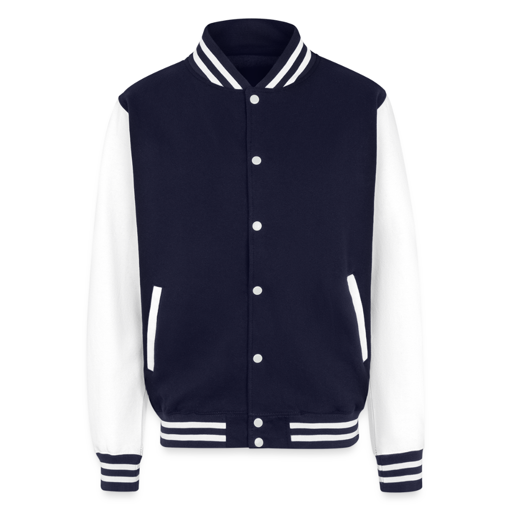 Stay Strong - Men's Letterman Jacket - navy/white