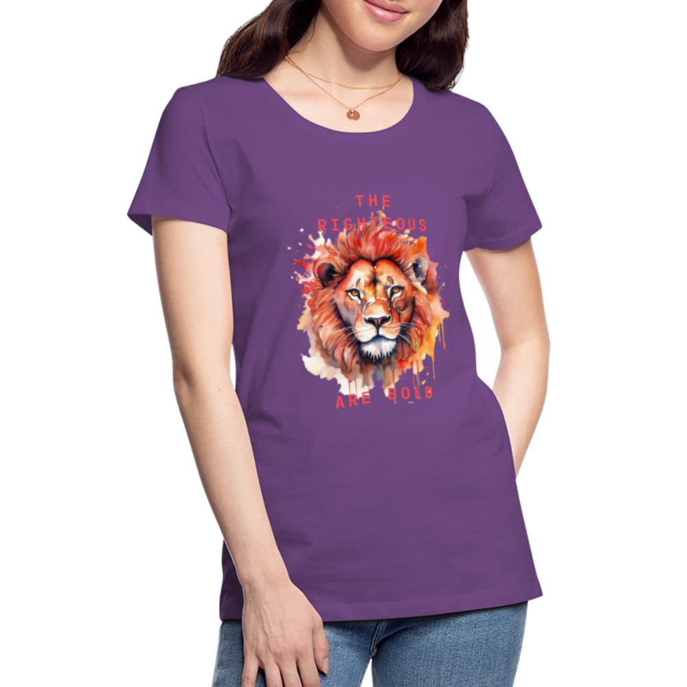 Bold Lion - Women’s T-Shirt - purple