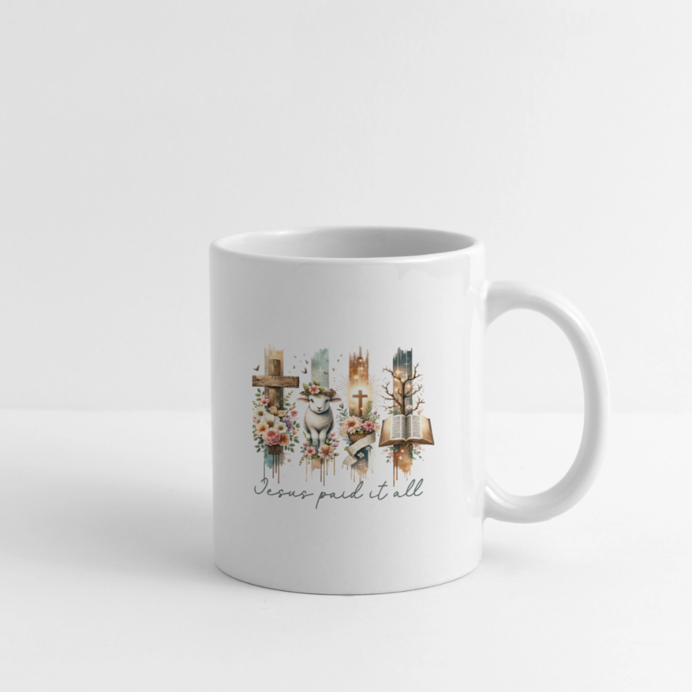 Jesus Paid it all - Coffee Mug - white