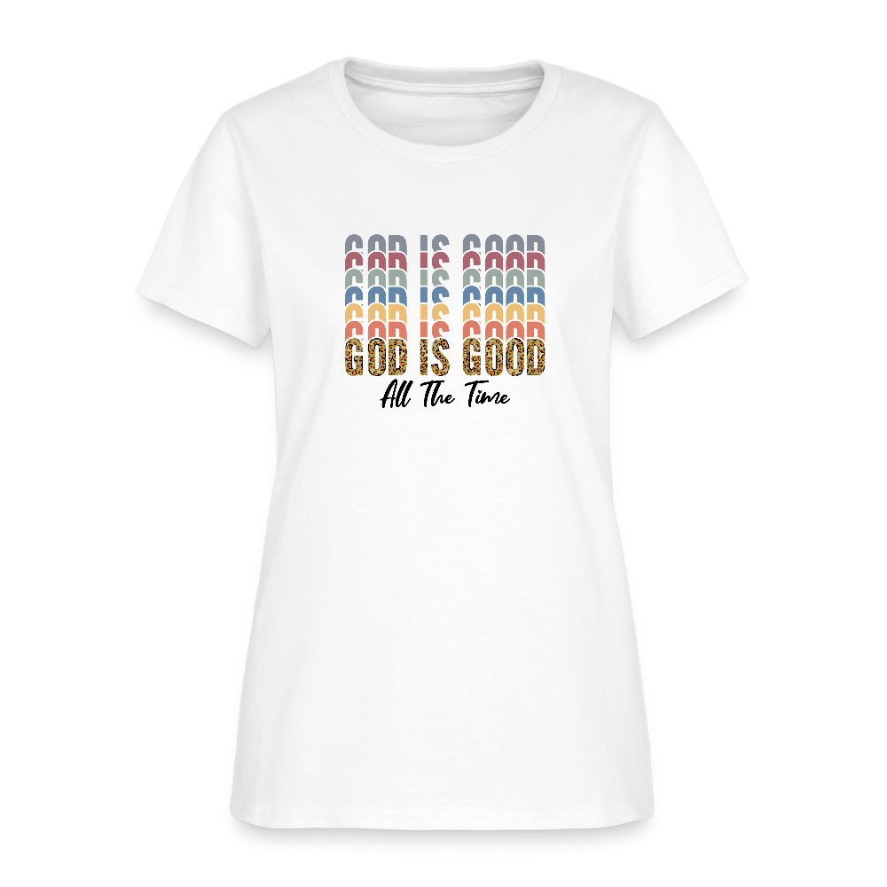 Good is God - Colorful Women's short Sleeve T-Shirt - white