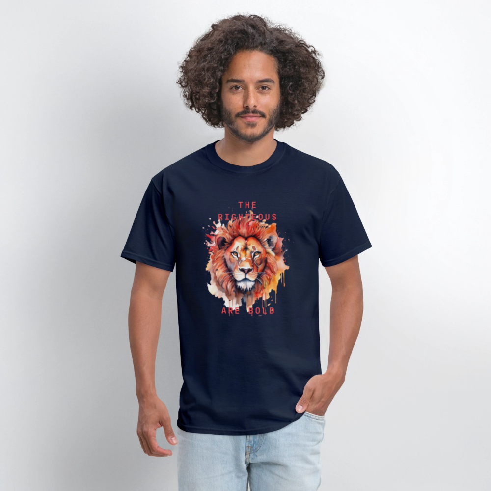 Bold Lion - Men's T-Shirt - navy