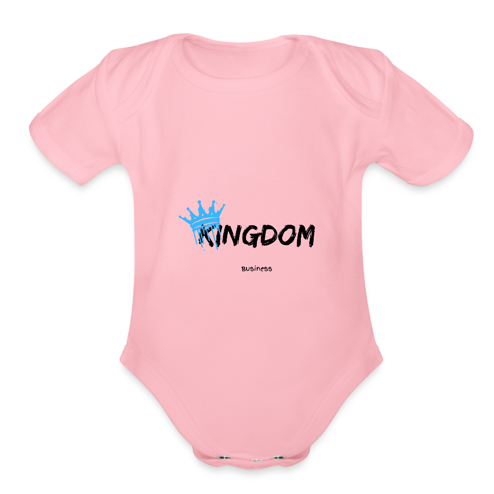 Kingdom Business - Short Sleeve Baby Onesie - light pink