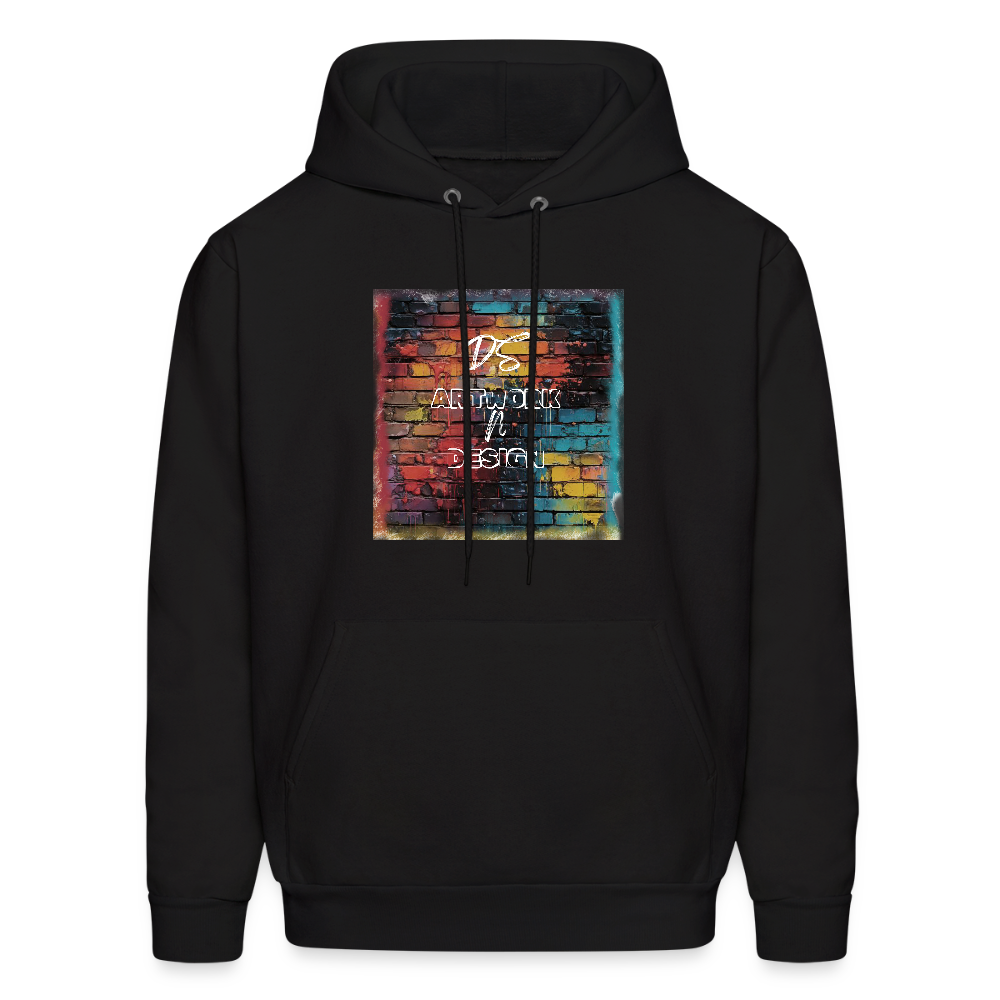 Brick Wall Art - Men's Hoodie - black