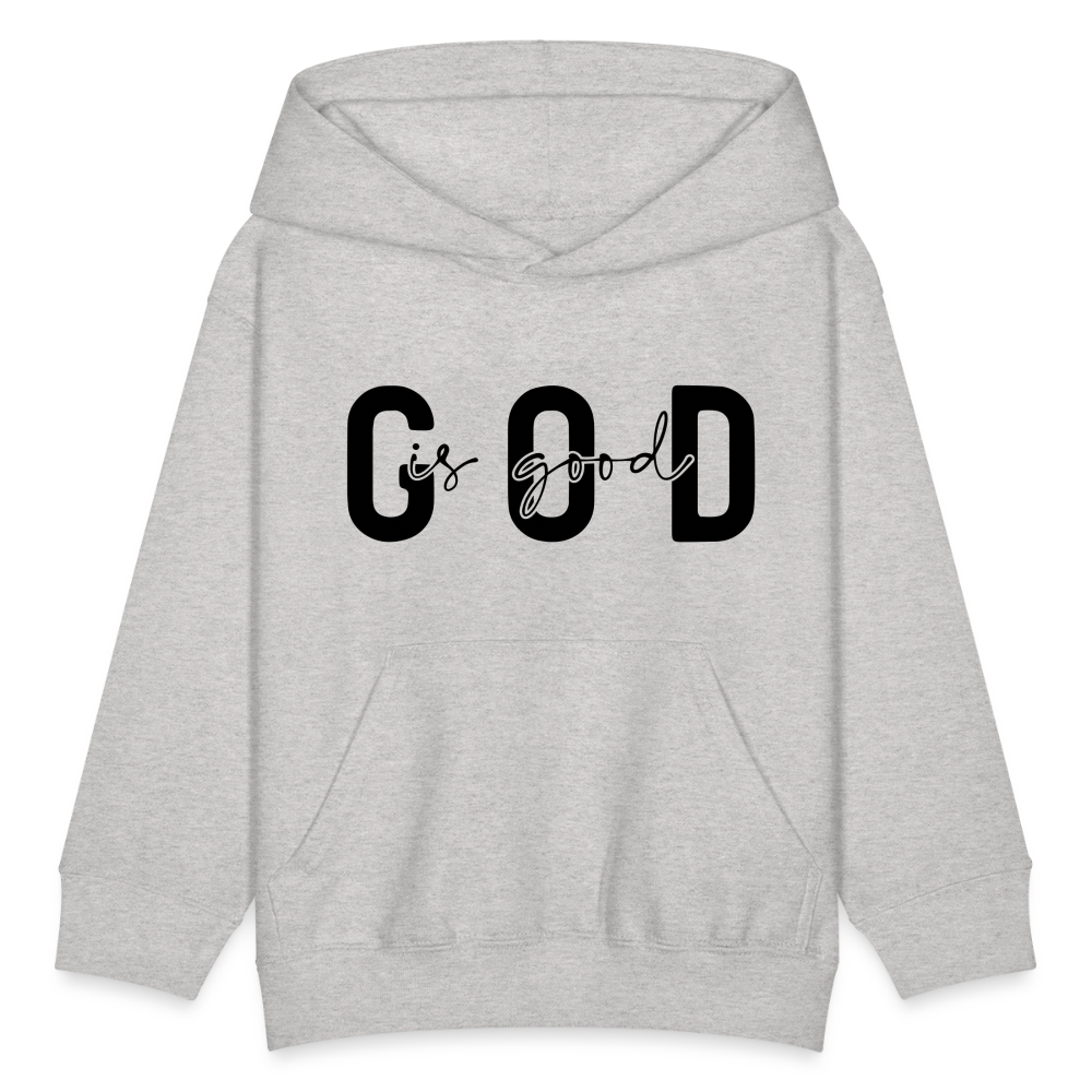 God is Good - kids hoodie - heather gray