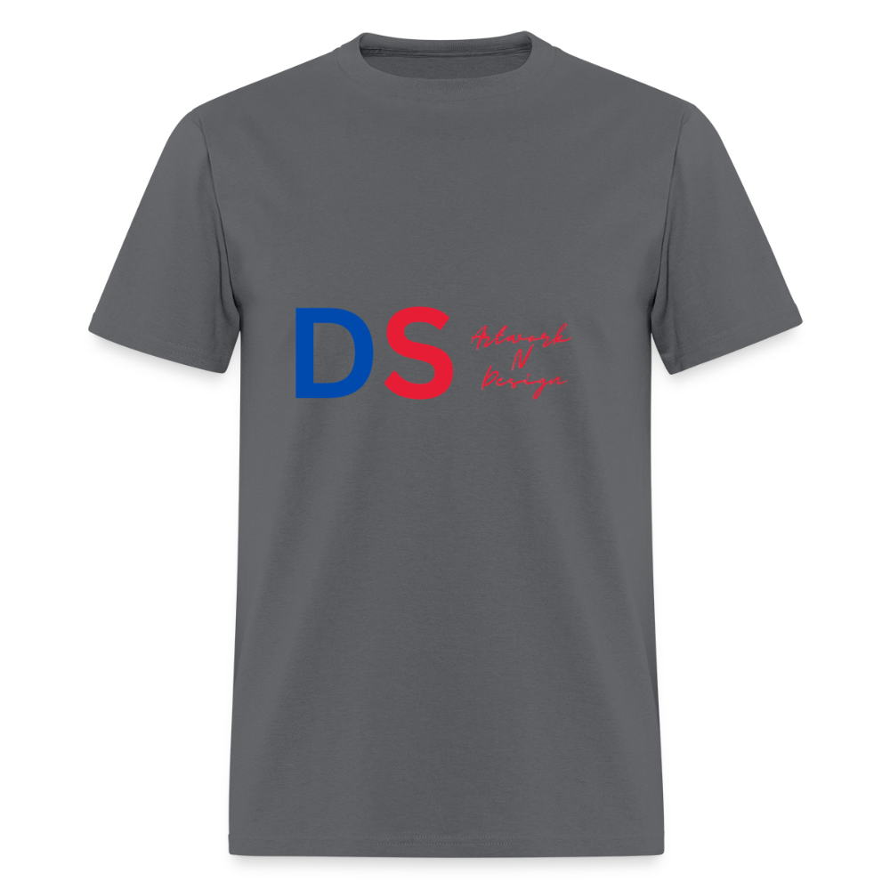 DS - Men's T-Shirt blue and red - charcoal